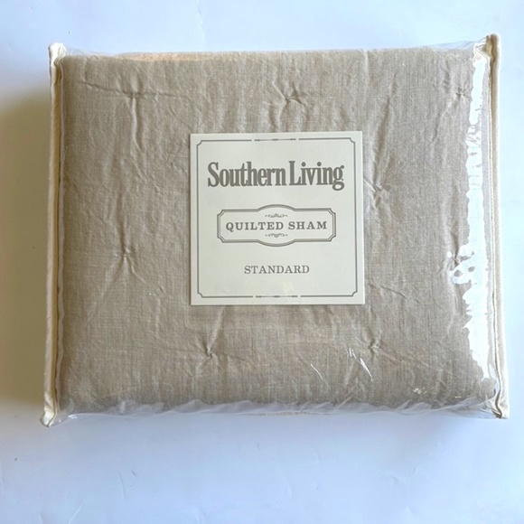 ***NEW LINEN STANDARD QUILTED SHAM - Picture 1 of 5